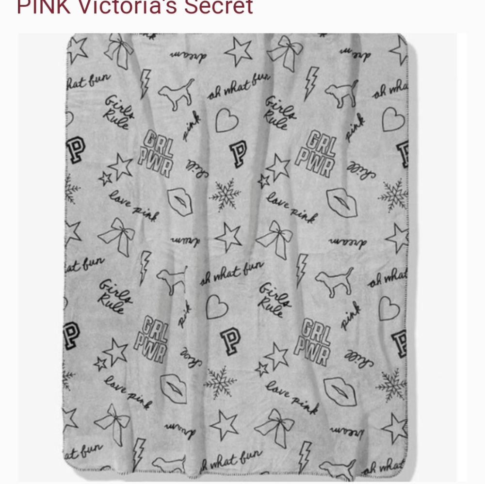 VS Pink Sherpa Blanket